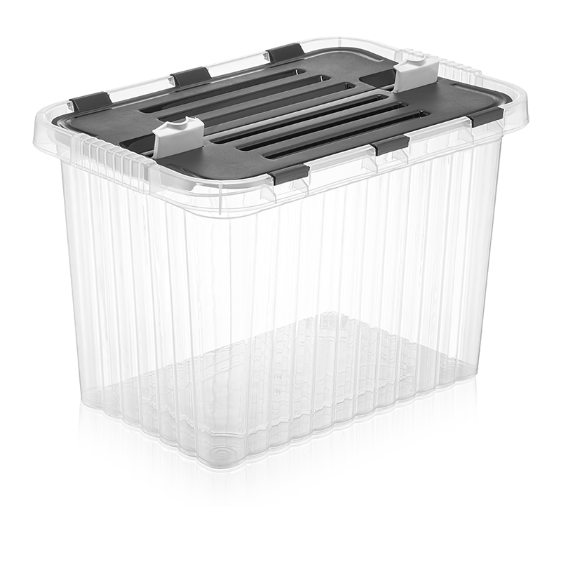 Ящик для хранения со створками прозрачный "Сплит" 50 лт