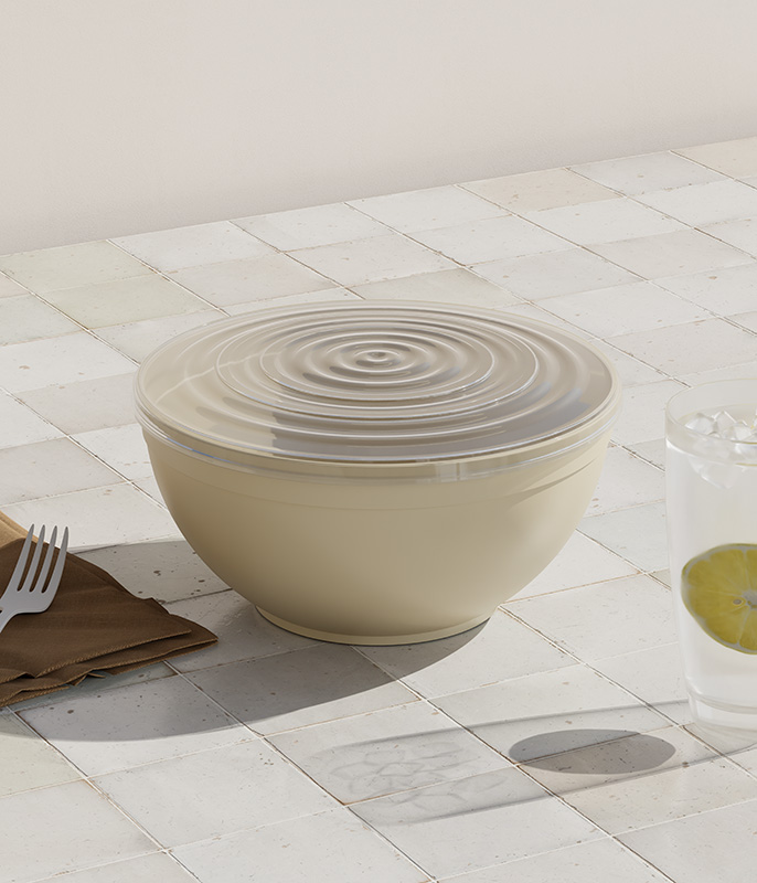 Салатница с крышкой 3,2 л (225мм)